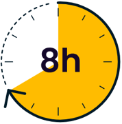 8 hours after stopping smoking time